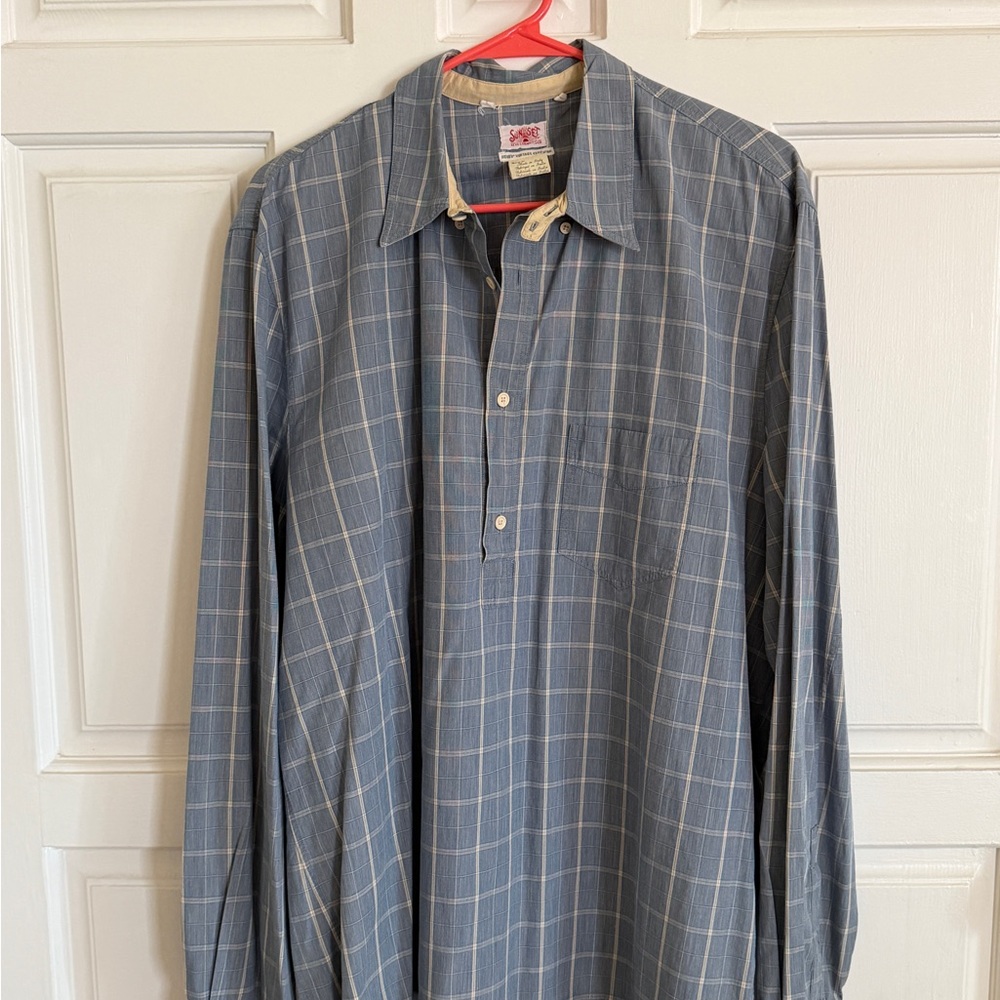Classic Gray Checkered Men's Shirt